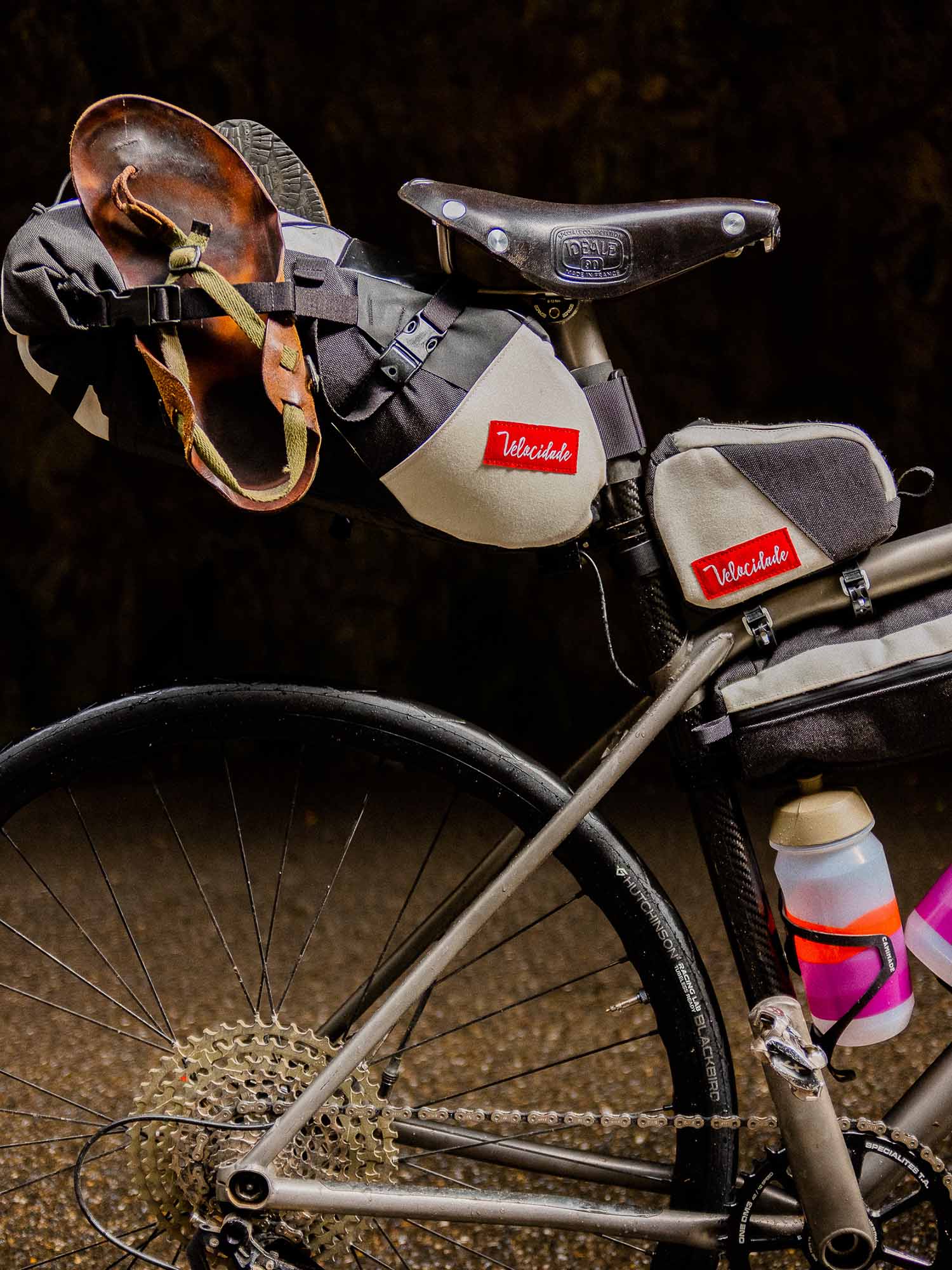 Sacoche bikepacking top tube