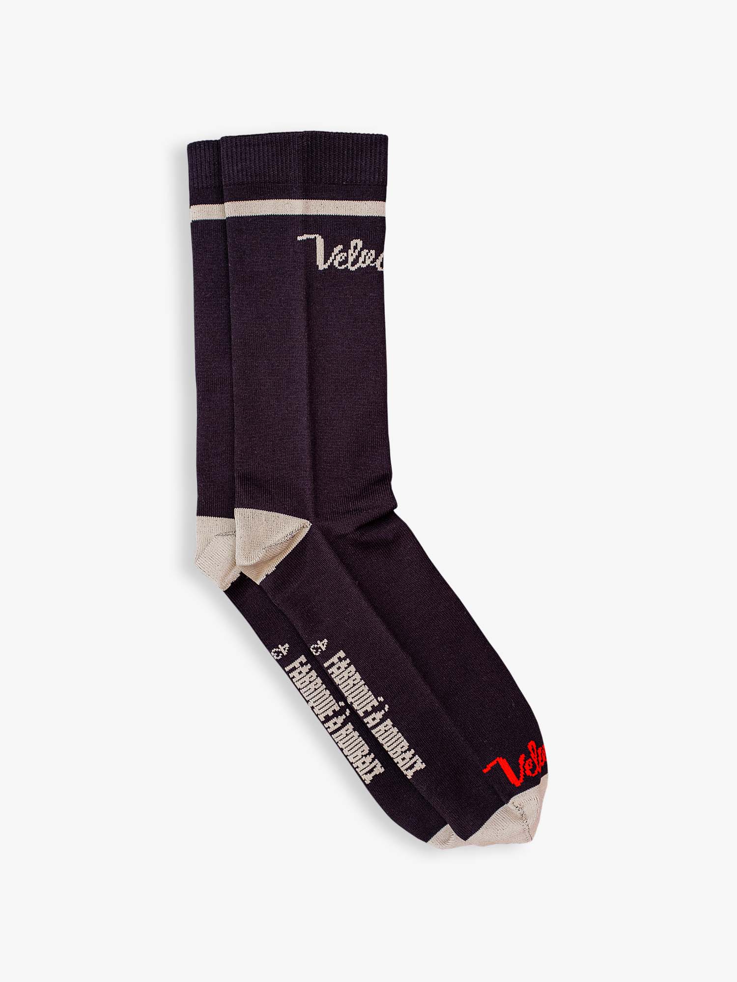Chaussettes Explore Noir / Écru, 43-46