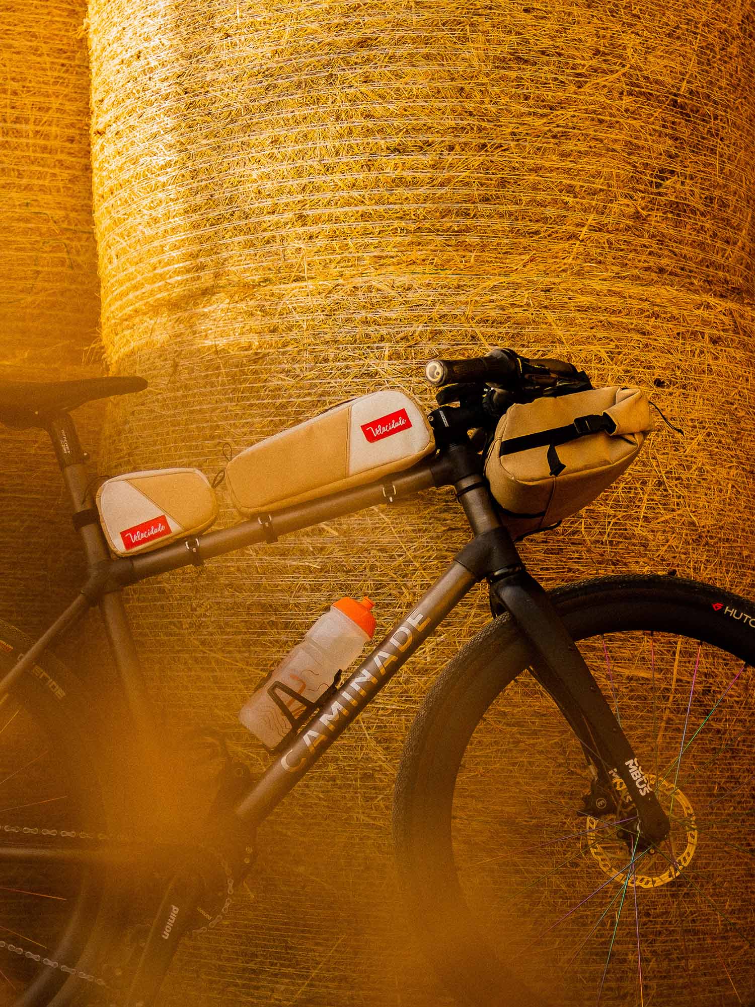 Sacoche bikepacking top tube