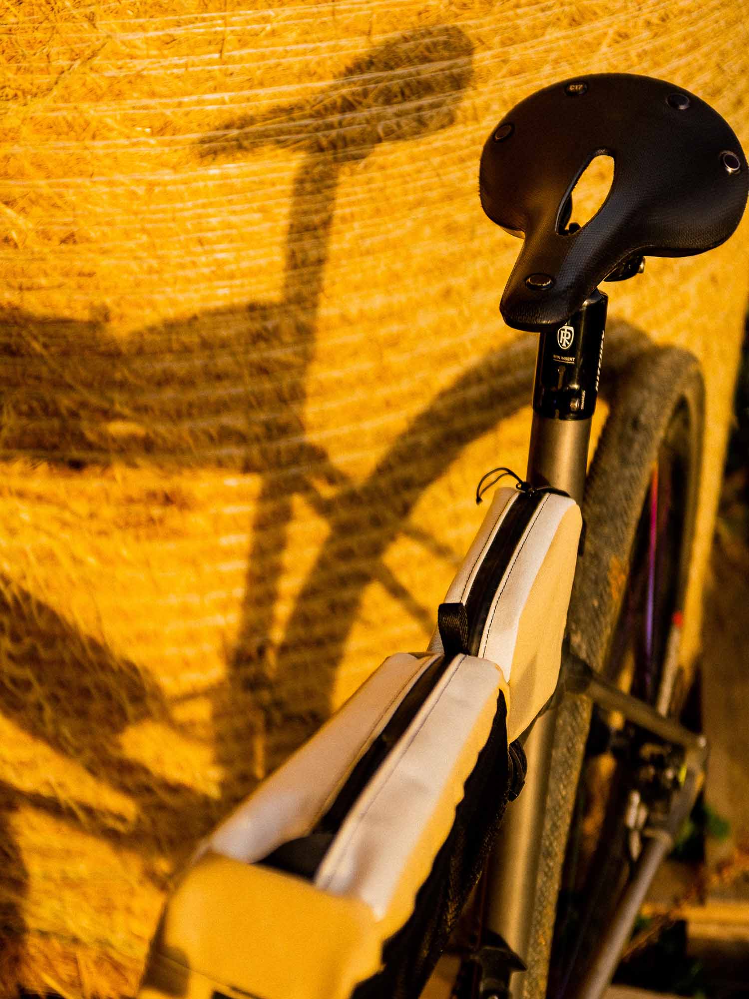 Sacoche bikepacking top tube